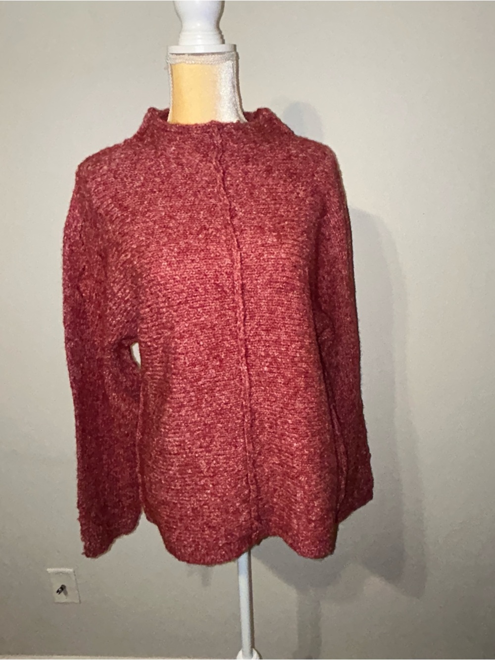 NWT Joie Marled Red Knit Sweater Cozy and So Soft Sz S